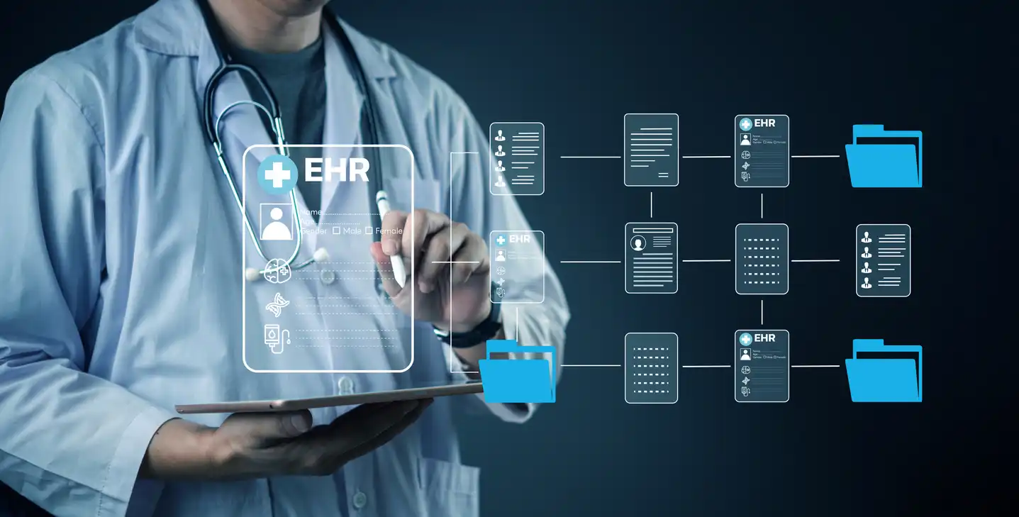 Simplified EHR workflow supported by AI-enabled documentation tools