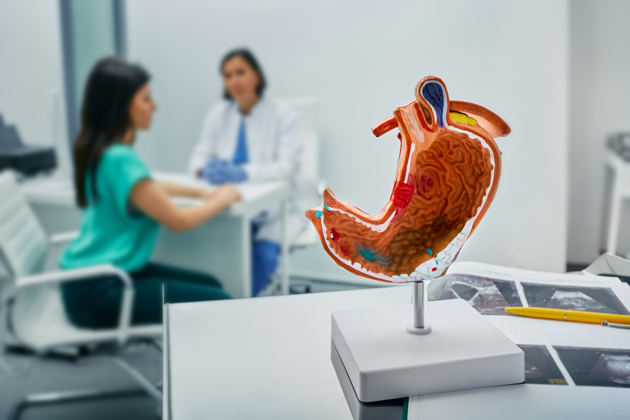 Gastroenterology. Gastroenterologist consultation, treatment of stomach diseases and ulcers