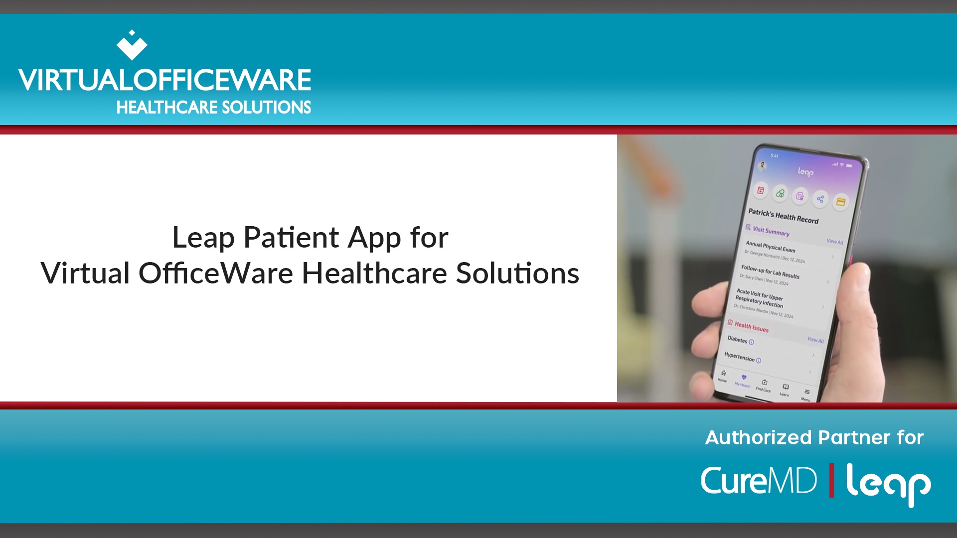 Introducing the Leap Patient App for Virtual OfficeWare Healthcare Solutions